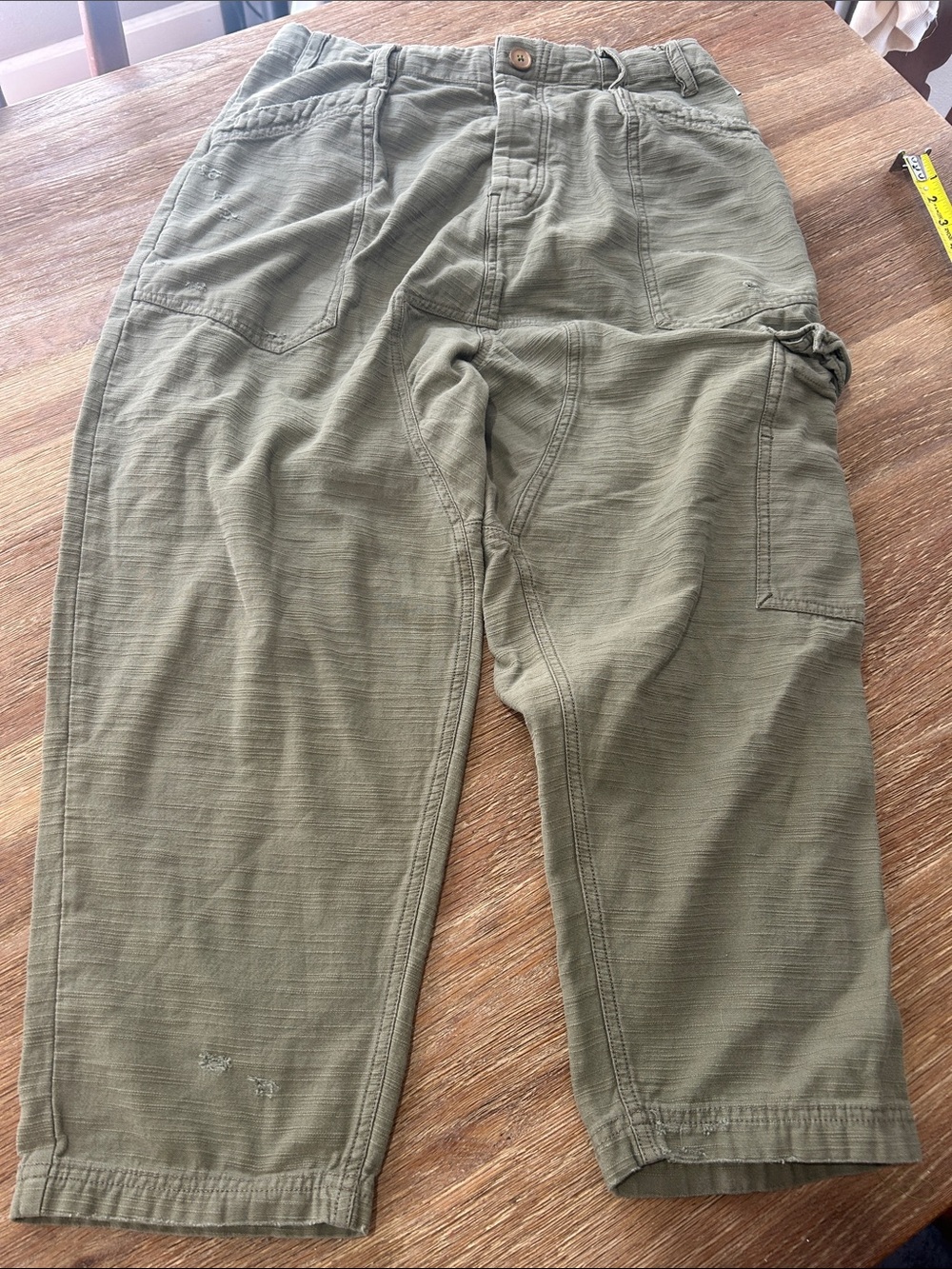 Free People Olive Cargo Pants small